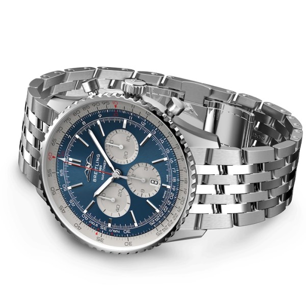 Replica Breitling Navitimer Men Automatic Blue Stainless Steel Watch AB0137211C1A1 - Image 2