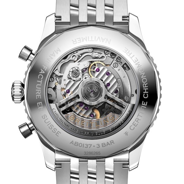 Replica Breitling Navitimer Men Automatic Blue Stainless Steel Watch AB0137211C1A1 - Image 4