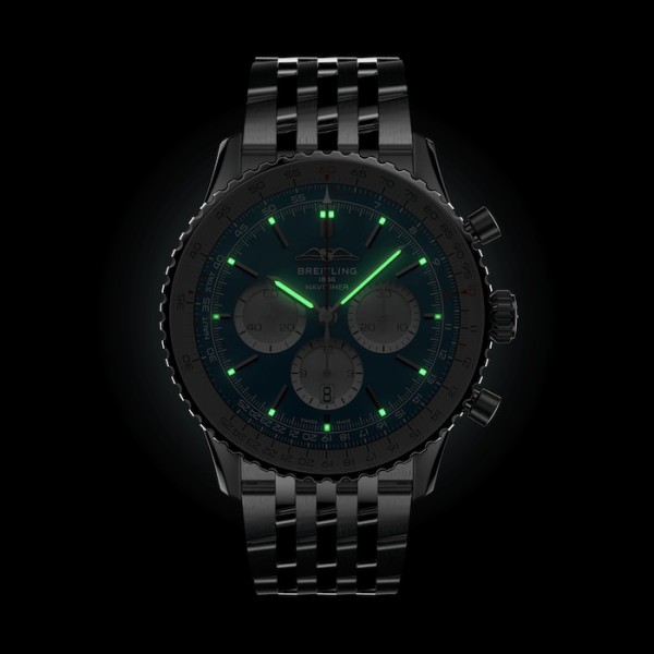 Replica Breitling Navitimer Men Automatic Blue Stainless Steel Watch AB0137211C1A1 - Image 5