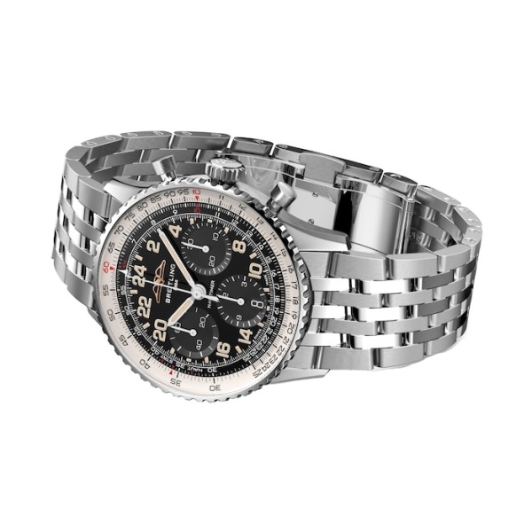 Replica Breitling Navitimer Men Automatic Black Stainless Steel Watch PB02301A1B1A1 - Image 2