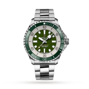 Replica Breitling Superocean Men Automatic Green Stainless Steel Watch A17376A31L1A1