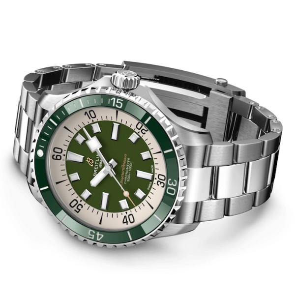 Replica Breitling Superocean Men Automatic Green Stainless Steel Watch A17376A31L1A1 - Image 4