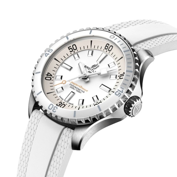 Replica Breitling Superocean Unisex Automatic White Rubber Watch A17377211A1S1 - Image 2