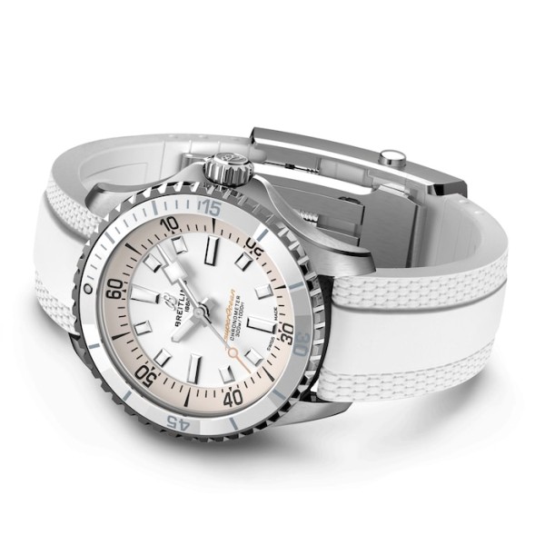 Replica Breitling Superocean Unisex Automatic White Rubber Watch A17377211A1S1 - Image 4