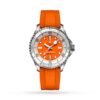 Replica Breitling Superocean Unisex Automatic Orange Rubber Watch A17377211O1S1