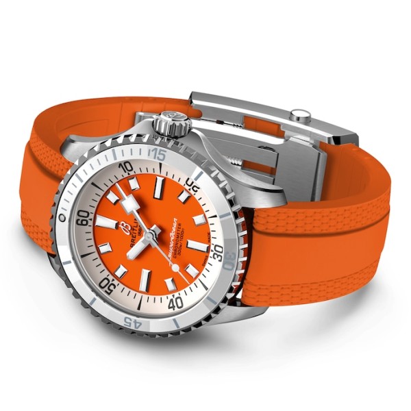 Replica Breitling Superocean Unisex Automatic Orange Rubber Watch A17377211O1S1 - Image 5