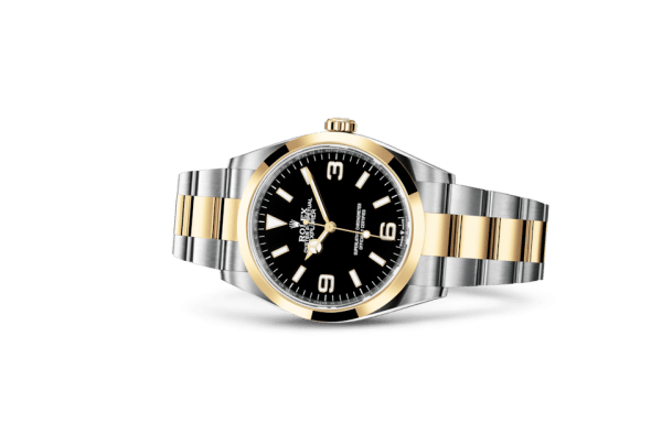Replica Rolex Explorer Oyster 36 mm Oystersteel and yellow gold 124273 - Image 2