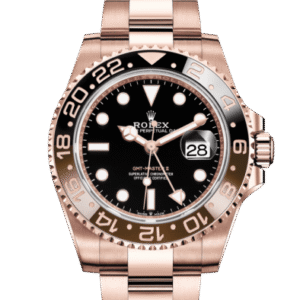Replica Rolex GMT-Master II Oyster 40 mm Everose gold 126715CHNR