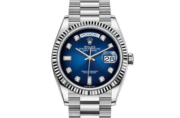 Replica Rolex Day-Date 36 Oyster 36 mm white gold 128239
