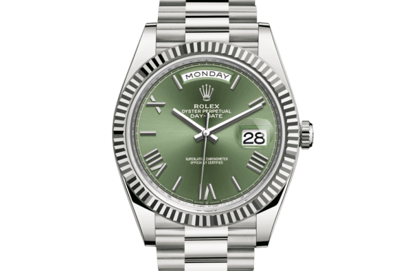 Replica Rolex Day-Date 40 Oyster 40 mm white gold 228239