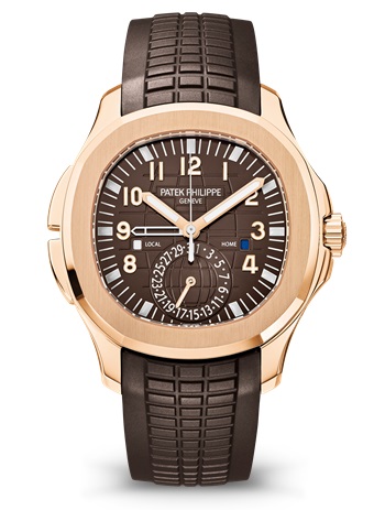 Replica Patek Philippe Aquanaut Travel Time Rose Gold Watch 5164R-001