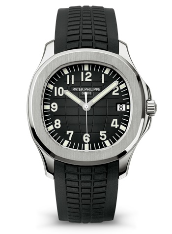 Replica Patek Philippe Aquanaut Date Black Strap Stainless Steel 5167A-001