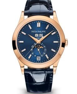 Replica Patek Philippe Complications Rose Gold Diamond & Blue Dial 5396R-015