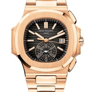 Replica Patek Philippe Nautilus Chronograph Date Full Gold 5980/1R-001