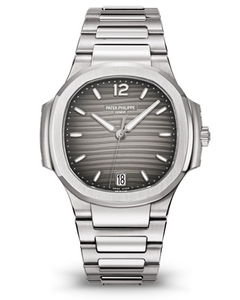 Replica Patek Philippe Ladies Nautilus Gray Dial Stainless Steel 7118/1A-011