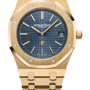 Replica Audemars Piguet Royal Oak Jumbo Extra-Thin Blue 15202BA.OO.1240BA.01