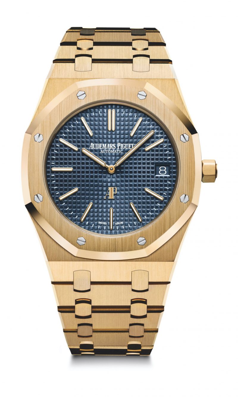 Replica Audemars Piguet Royal Oak Jumbo Extra-Thin Blue 15202BA.OO.1240BA.01