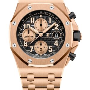 Replica Audemars Piguet Royal Oak Offshore Selfwinding Chronograph Black, Gold 26470OR.OO.1000OR.03