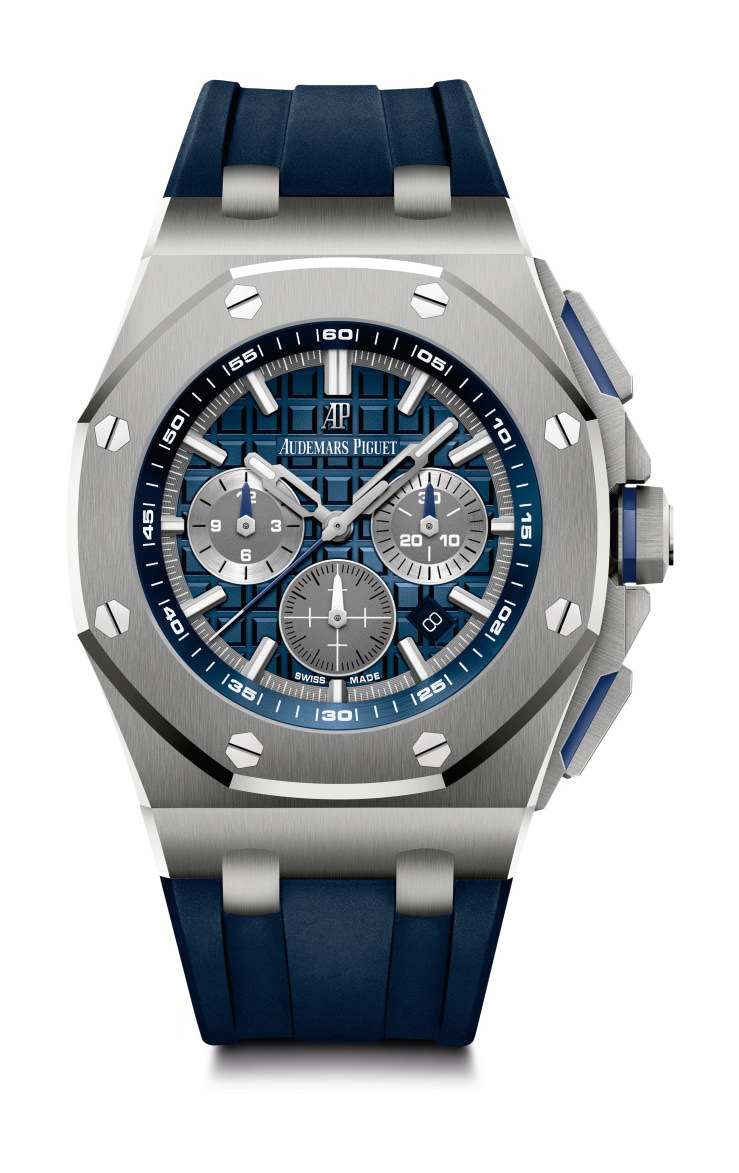 Replica Audemars Piguet Royal Oak Offshore Selfwinding Chronograph Blue, Silver 26480TI.OO.A027CA.01