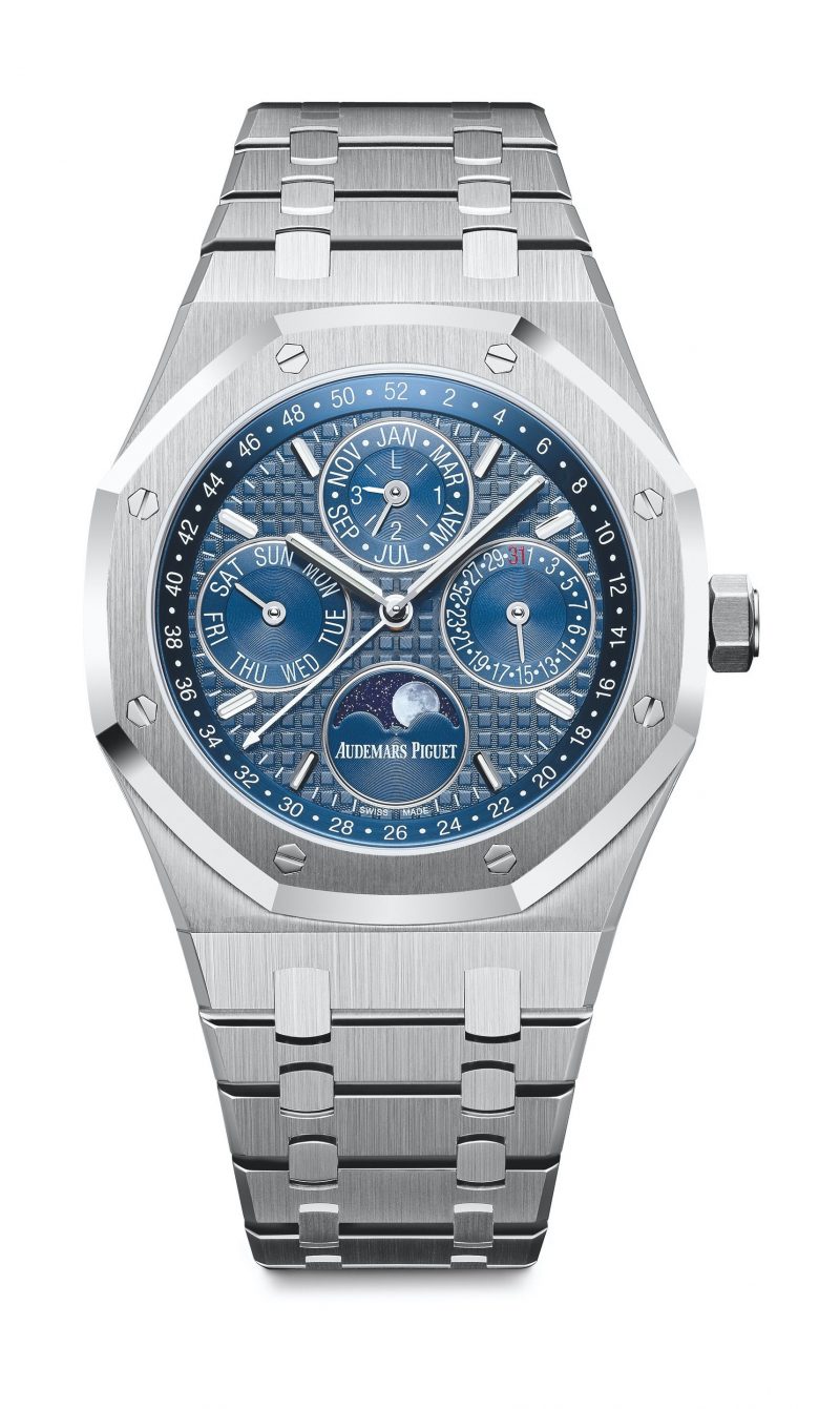 Replica Audemars Piguet Royal Oak Perpetual Calendar Blue 26574ST.OO.1220ST.02