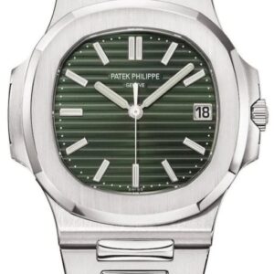 Replica Patek Philippe Nautilus Automatic Olive-Green Dial Watch 5711/1A-014