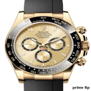Superclone Rolex Daytona 40mm Yellow Gold Champagne Dial with Black Rings – Clean Factory Replica