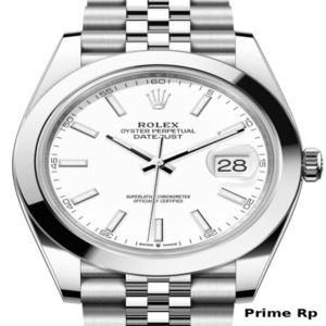 Rolex Datejust 41mm white dial with stainless steel Jubilee bracelet