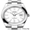 Rolex Datejust 41mm white dial with stainless steel Oyster bracelet