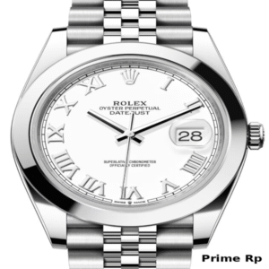 Rolex Datejust 41mm White Roman Dial Replica with Jubilee Bracelet
