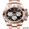 Superclone Rolex Daytona 40mm Everose Gold Black Dial with Sundust Subdials – Clean Factory Replica
