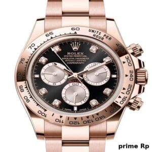 Superclone Rolex Daytona 40mm Everose Gold Black Diamond Dial with Sundust Subdials – Clean Factory Replica