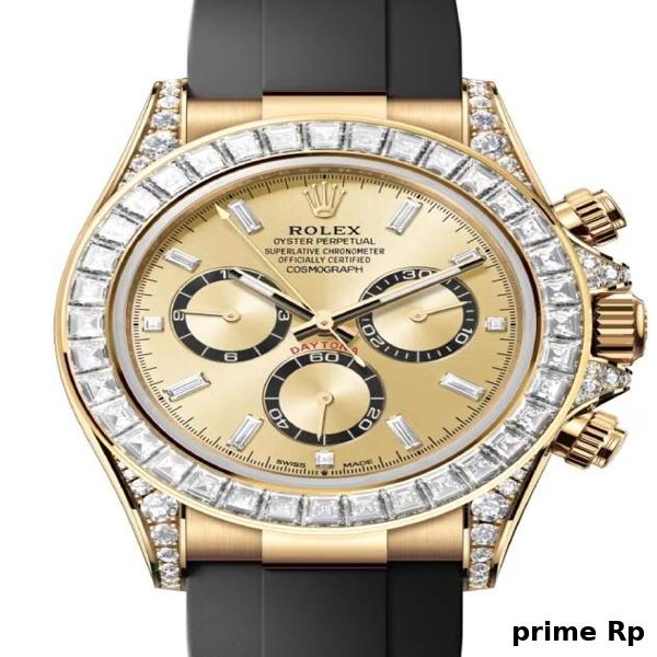 Superclone Rolex Daytona 40mm Yellow Gold Golden Diamond Dial and Bezel – Clean Factory Replica