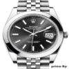 Rolex Datejust 41mm Black Dial with Jubilee Bracelet – Replica Watch