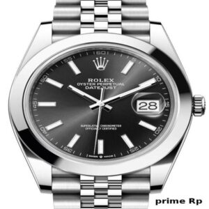 Rolex Datejust 41mm Black Dial with Jubilee Bracelet – Replica Watch