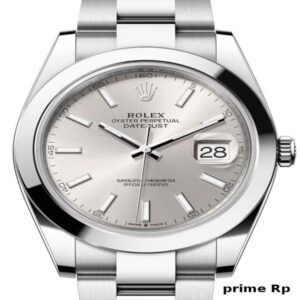 Rolex Datejust 41mm Silver Dial with Oyster Bracelet – Replica Watch