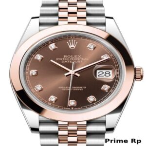 Rolex Datejust 41mm Chocolate Diamond Dial on Jubilee Bracelet – Replica Watch