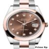 Rolex Datejust 41mm Chocolate Diamond Dial with Oyster Bracelet – Replica Watch