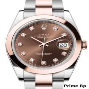 Rolex Datejust 41mm Chocolate Diamond Dial with Oyster Bracelet – Replica Watch