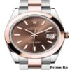 Replica Rolex Datejust 41mm with Chocolate Dial and Oyster Bracelet
