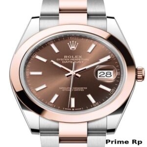 Replica Rolex Datejust 41mm with Chocolate Dial and Oyster Bracelet