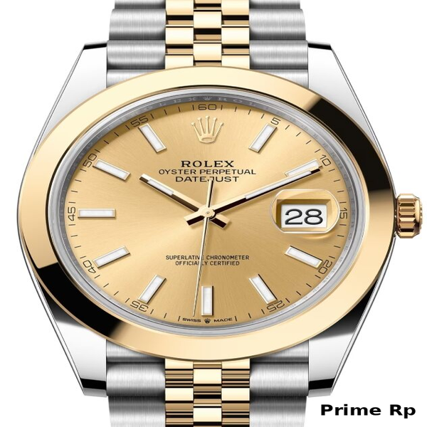 Rolex Datejust 41mm Champagne Dial Two-Tone Jubilee Replica Watch