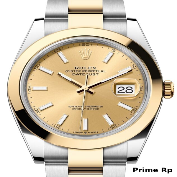 Rolex Datejust 41mm Champagne Dial Two-Tone Oyster Replica Watch