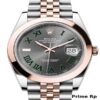 Replica Rolex Datejust 41mm Slate Roman Dial with Rose Gold Jubilee Bracelet