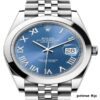 Rolex Datejust 41mm Azzurro Blue Roman Dial Jubilee Bracelet Replica