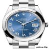 Rolex Datejust 41mm Blue Roman Dial with Oyster Bracelet – Replica Watch