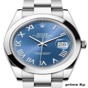 Rolex Datejust 41mm Blue Roman Dial with Oyster Bracelet – Replica Watch