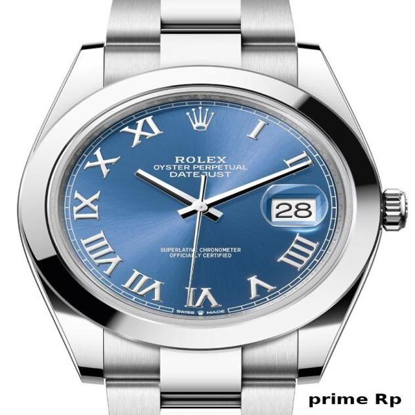 Rolex Datejust 41mm Blue Roman Dial with Oyster Bracelet – Replica Watch