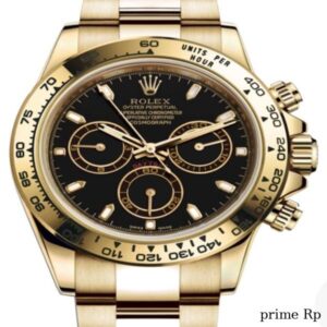 Superclone Rolex Daytona 40mm Yellow Gold with Black Index Dial – Clean Factory Replica