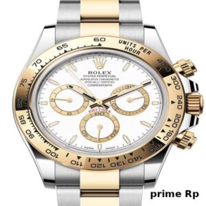 Superclone Rolex Daytona 40mm White Dial with Yellow Gold Subdials – Two-Tone Clean Factory Replica