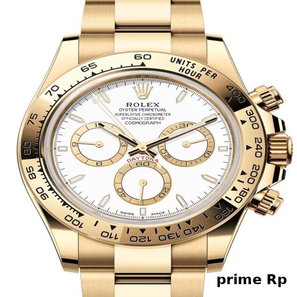 Superclone Rolex Daytona 40mm White Dial with Yellow Gold Case and Bracelet – Clean Factory Replica